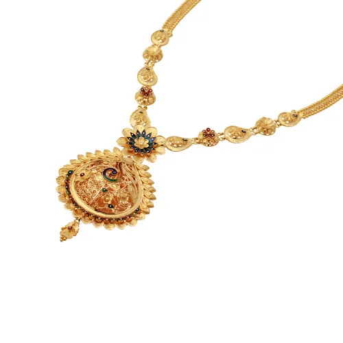 Bengali long store necklace designs